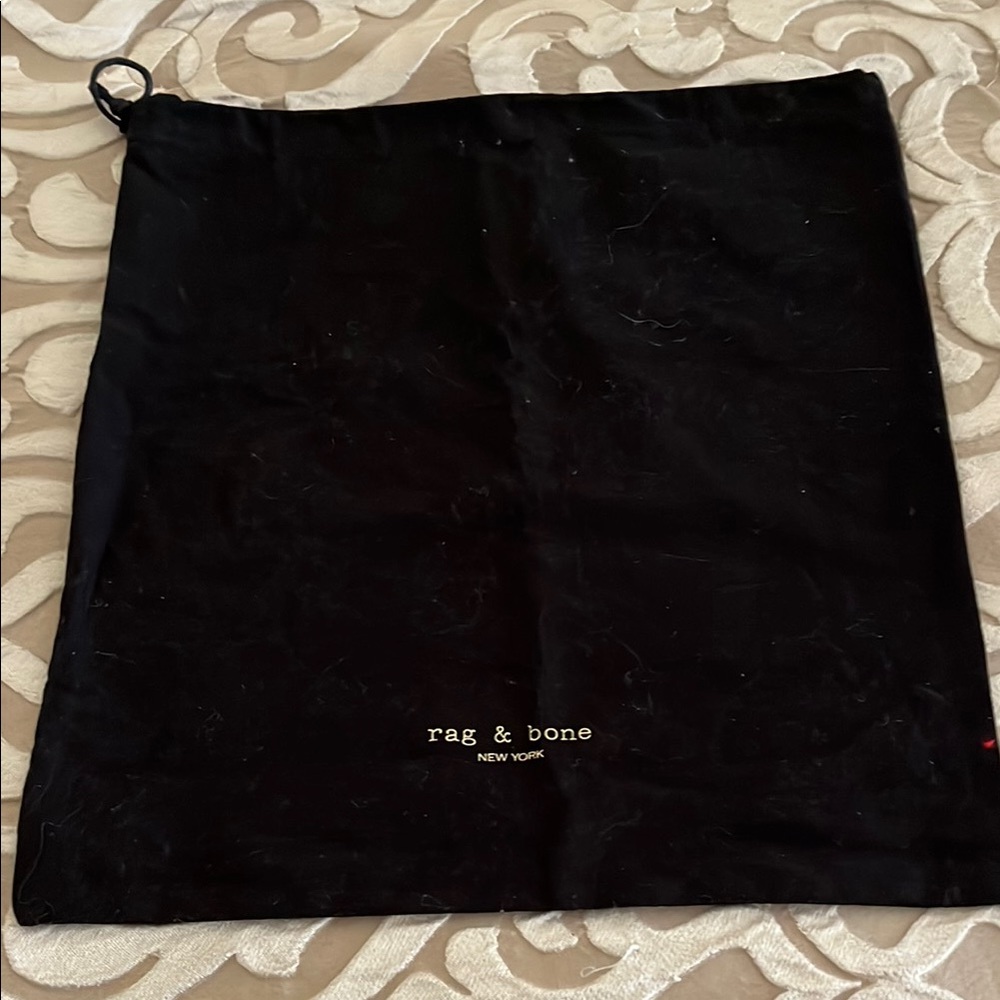 Rag & Bone Black Drawstring dust bag